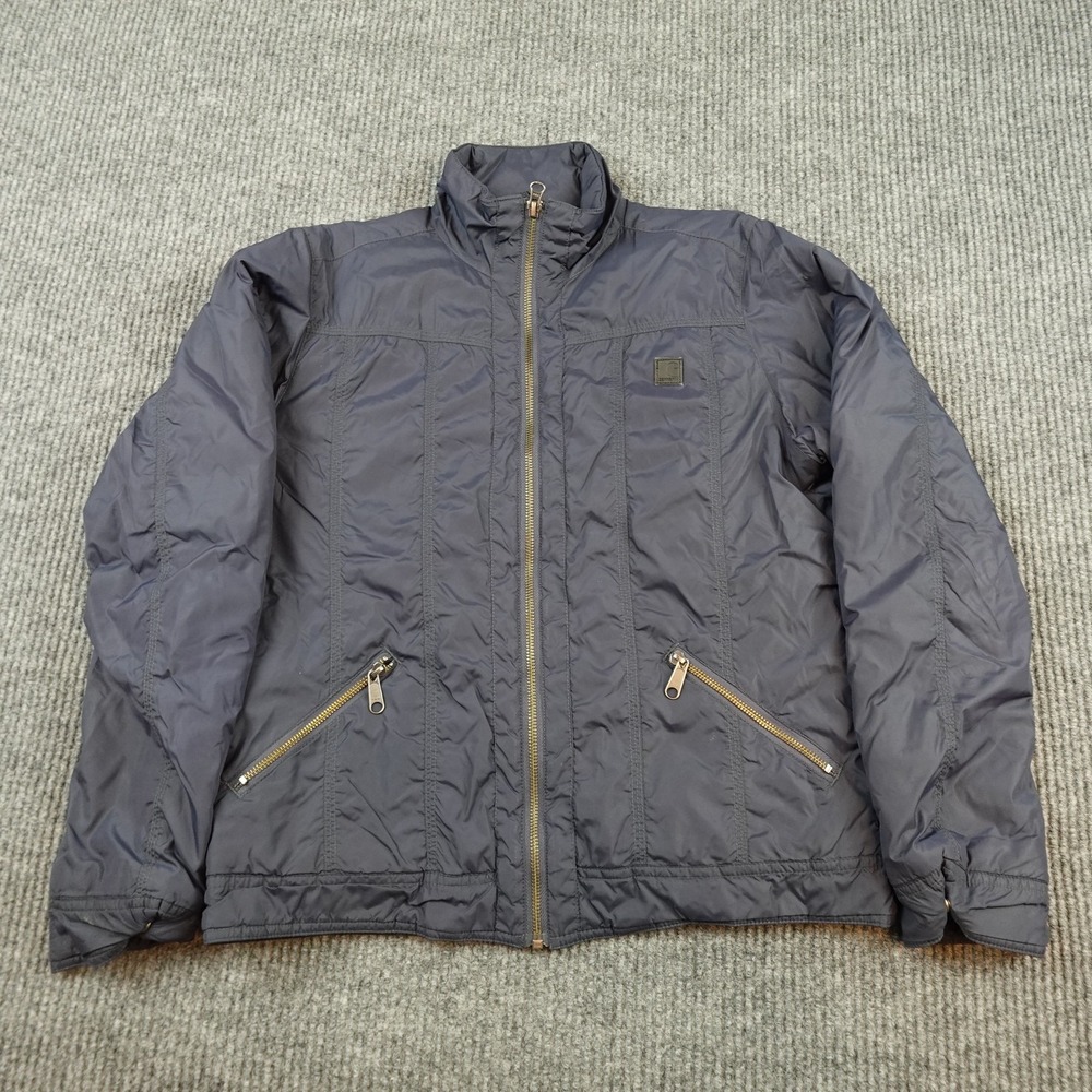 Carhartt WJ021 COA Jacket Womens Small Gray Nylon Insulated Full Zip Workwear